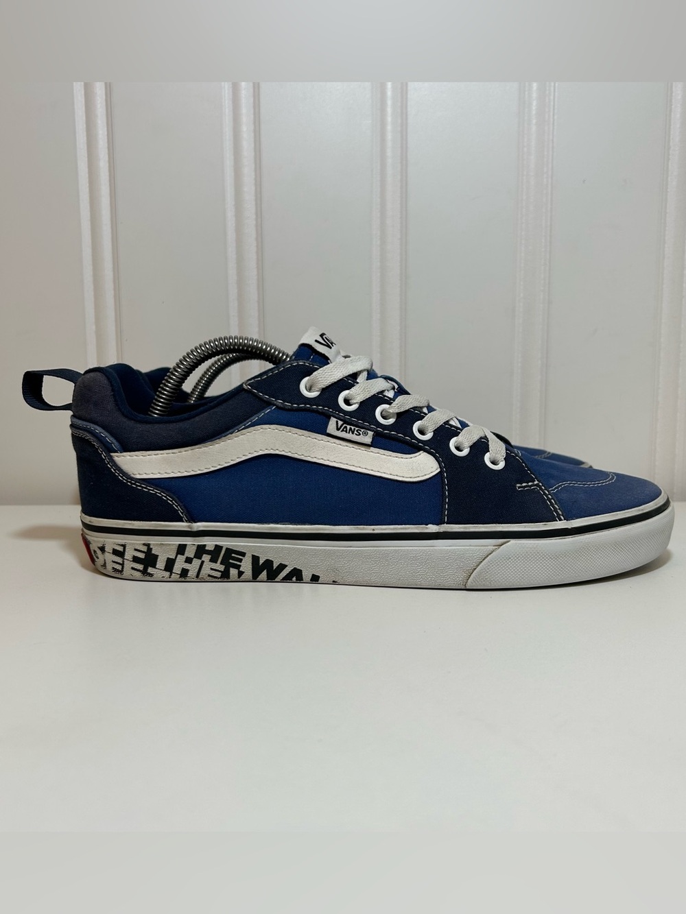 Vans filmore Navy blue and White Old Skool Low Top Sneakers